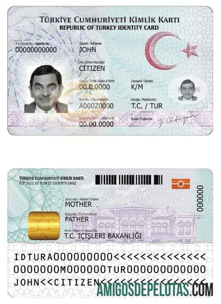 Modelo de identificação da Turquia